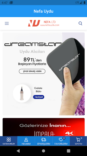 Nefa Uydu ekran görüntüsü