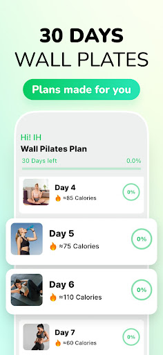 Wall Pilates Workout At Home ekran görüntüsü