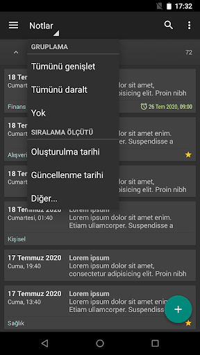 Notlarım - Not Defteri ekran görüntüsü
