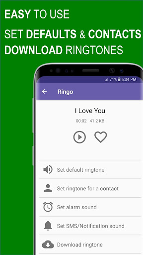 Ringo Ringtones Notifications ekran görüntüsü