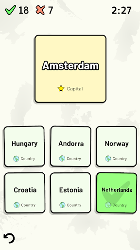 Countries of Europe Quiz ekran görüntüsü