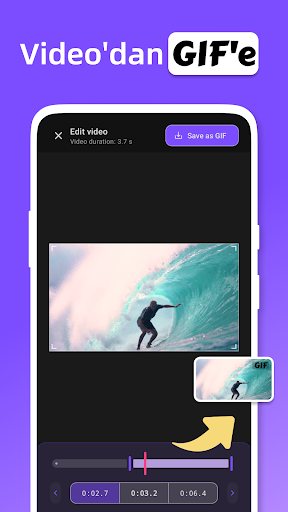 Video'dan GIF & GIF Yapıcı ekran görüntüsü