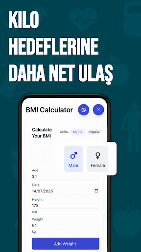 Hızlı BMI Hesaplayıcı ekran görüntüsü