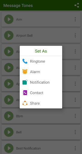 Message tones ekran görüntüsü