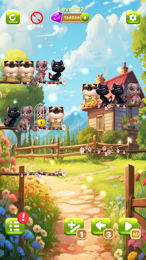 Fluffy Cat: Sort Puzzle Game ekran görüntüsü