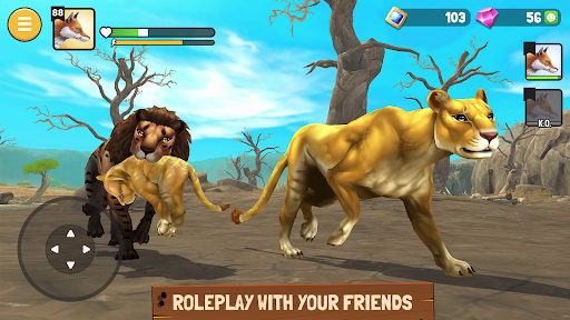 Animal Kingdoms: Wolf Sim MMO ekran görüntüsü