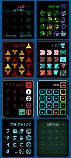 Sci-Fi Calculator Widget ekran görüntüsü