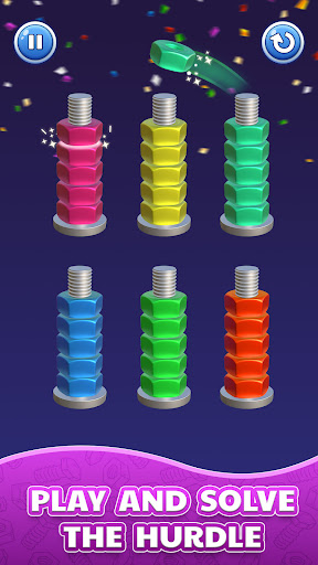 Nuts Stack 3D: Sorting Puzzle ekran görüntüsü