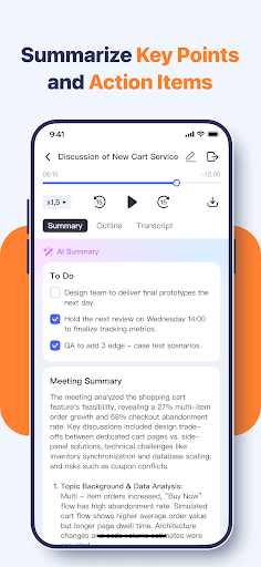 Auto Minutes: AI Meeting Note ekran görüntüsü