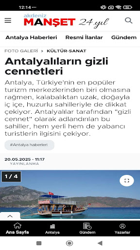 Akdeniz Manşet Gazetesi ekran görüntüsü