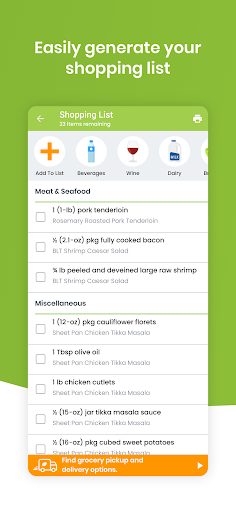 eMeals - Meal Planning Recipes ekran görüntüsü