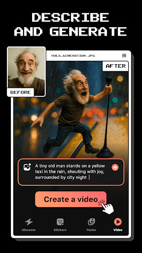 Hula - AI Video Generator ekran görüntüsü