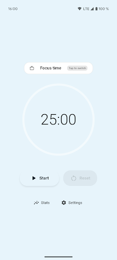 Nuyo Pomodoro Timer ekran görüntüsü