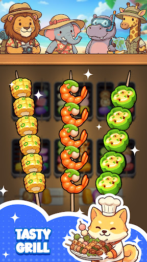 Skewer Sort: Grill Puzzle ekran görüntüsü