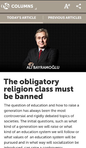 Yeni Şafak English ekran görüntüsü