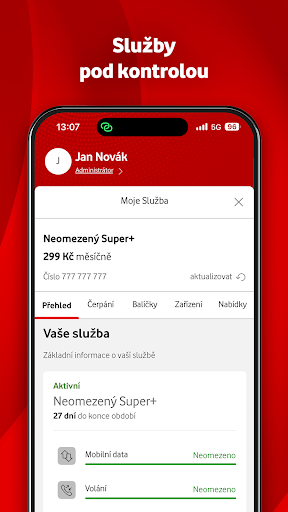 Můj Vodafone+ ekran görüntüsü