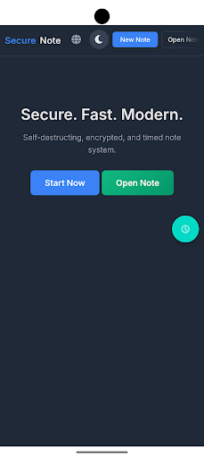 SecureNote ekran görüntüsü