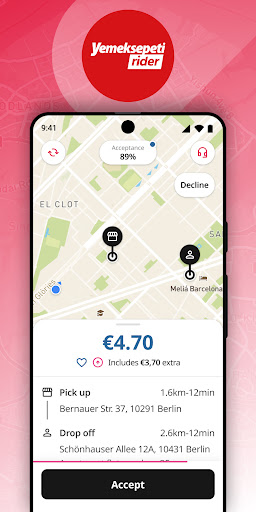 Yemeksepeti Express Kurye App ekran görüntüsü