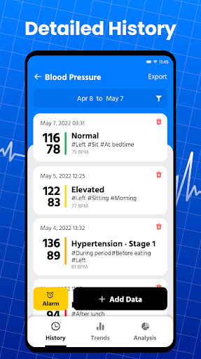 Blood Pressure App Pro ekran görüntüsü