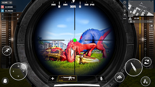 Dinozor avı oyunu 3D ekran görüntüsü