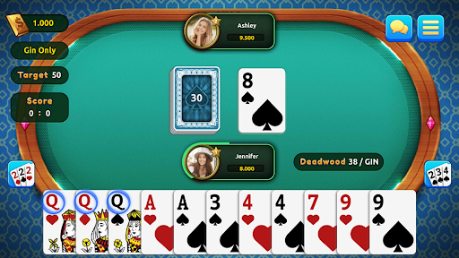 Gin Rummy Champions : Online ekran görüntüsü