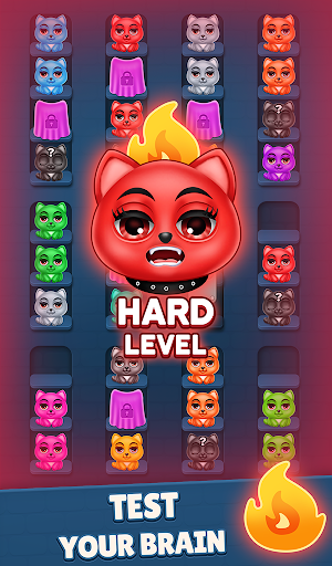 Kitty Sorting 3d - Color Jam ekran görüntüsü