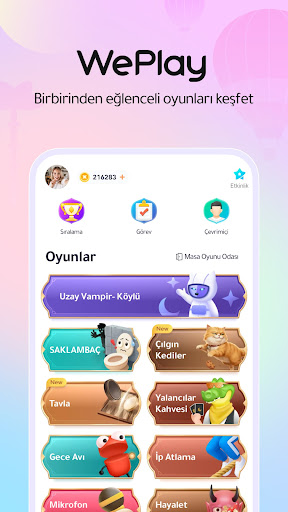 WePlay - Oyun & Sohbet ekran görüntüsü