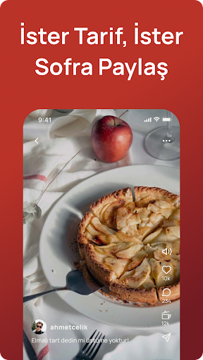 tarifist: yemek sosyal medyası ekran görüntüsü