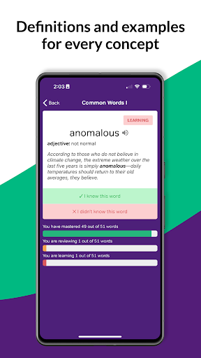 GRE Vocabulary Flashcards ekran görüntüsü