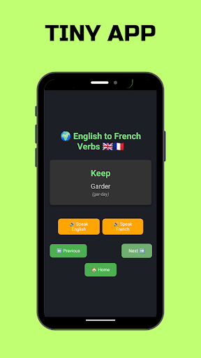 French Verbs ekran görüntüsü