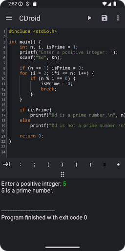 CDroid - Super Fast C Compiler ekran görüntüsü