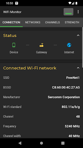 WiFi Monitor: network analyzer ekran görüntüsü