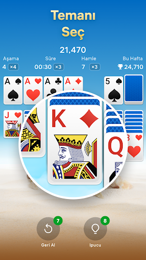 Solitaire - Tek Taş Kart Oyunu ekran görüntüsü