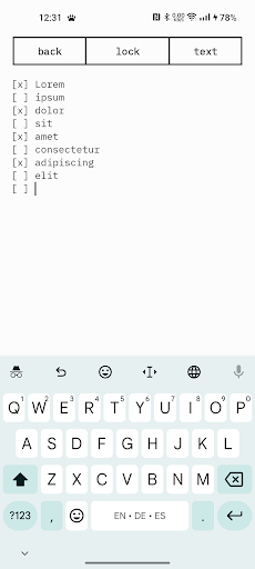 Encrypted Notes ekran görüntüsü