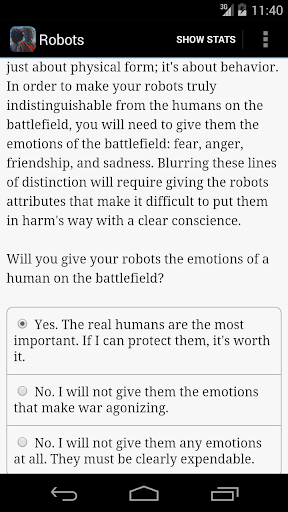 Choice of Robots ekran görüntüsü