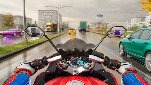 Sonsuz motosiklet yarışı oyunu ekran görüntüsü
