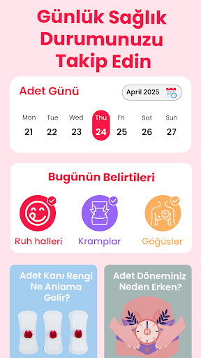 Yumurtlama Döngüsü Adet Takibi ekran görüntüsü