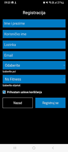 NS FITNESS NOVI SAD ekran görüntüsü