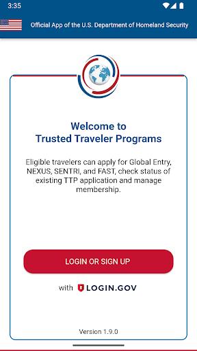Trusted Traveler Programs ekran görüntüsü