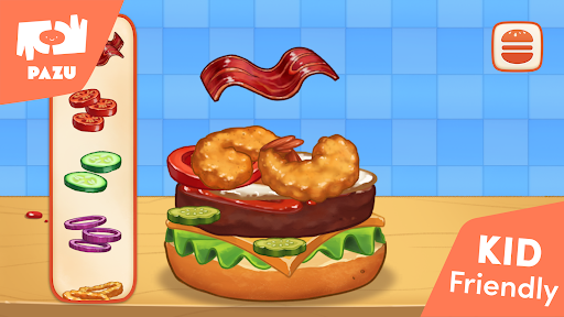 Burger Maker Kids Cooking Game ekran görüntüsü