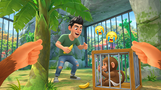 Naughty Monkey Zoo Prankster ekran görüntüsü