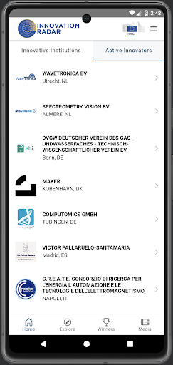 Innovation Radar ekran görüntüsü