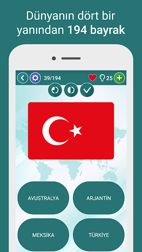 Coğrafya bilgi yarışması ekran görüntüsü