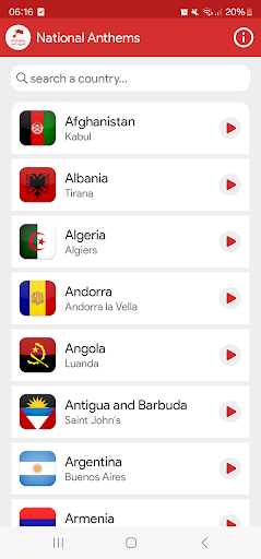 National Anthems ekran görüntüsü