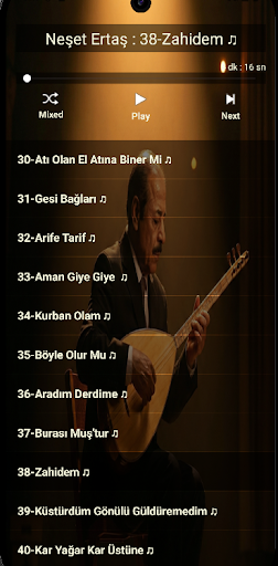 Neşet Ertaş Türküleri Mp3 ekran görüntüsü