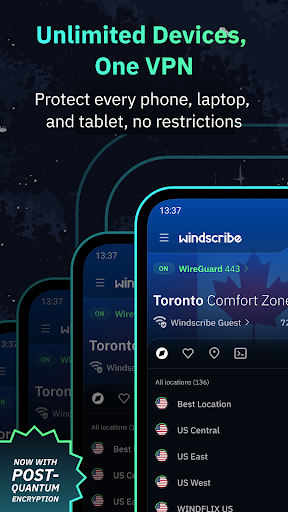 Windscribe VPN ekran görüntüsü