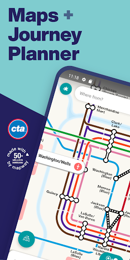 Chicago L Metro Map ekran görüntüsü
