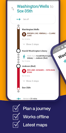 Chicago L Metro Map ekran görüntüsü