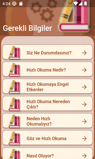 Hızlı Okuma ve Egzersizleri ekran görüntüsü