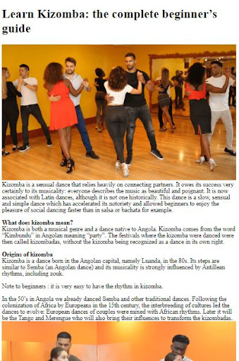 How to Kizomba Dance ekran görüntüsü